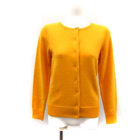 franche lippee(フランシュリッペ) カーディガン 長袖 ウール混 M オレンジ /AN5 レディース  M