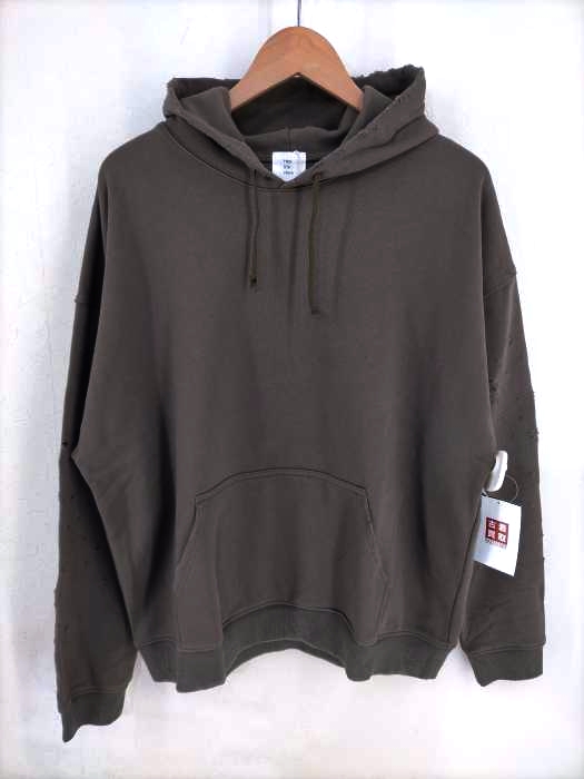 USED古着(ユーズドフルギ) Hey Life Store damaged hoodie レディース FREE