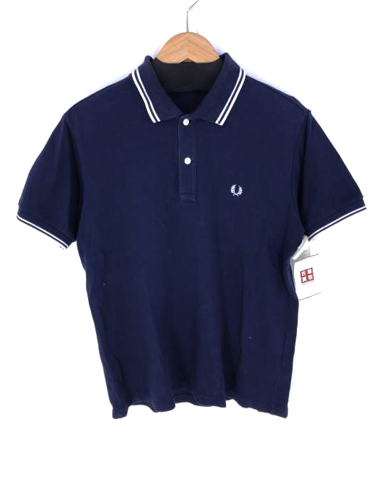 FRED PERRY(フレッドペリー) ロゴ刺繍ポロシャツ メンズ  M