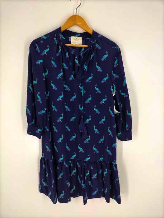 kate spade NEW YORK(ケイトスペードニューヨーク) Silk Peacock Dress レディース JPN：XS