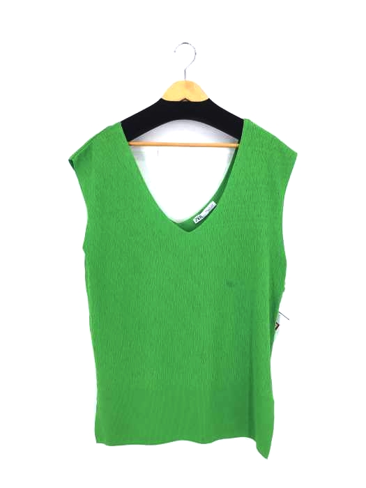 ZARA(ザラ) KNIT TUNIC WITH SLITS レディース import：M