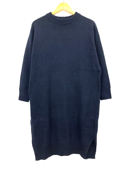 AZUL by moussy(アズールバイマウジー) SLIT KNIT LONG ONEPIECE レディース  M