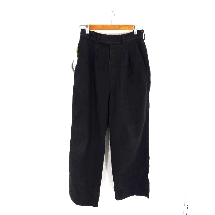 MHL. MARGARET HOWELL(エムエイチエル マーガレットハウエル) OVERDYE MELANGE COTTON LINEN トラウザーズ レディース JPN：2