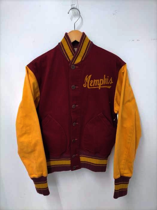 McCOY(マッコイ) SPORTSWEAR バイカラーコットンスタジャン 胸元チェーンステッチ メンズ  34