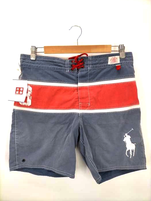 Polo by RALPH LAUREN(ポロバイラルフローレン) ビックポニー 刺しゅう コットンスイムショーツ メンズ  M