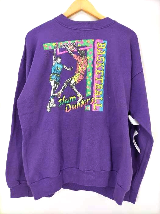 USED古着(ユーズドフルギ) Slam Dunkers Basketball 発泡プリント スウェット メンズ 表記無