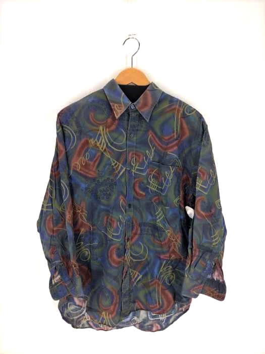 ユーズドフルギ USED古着 総柄シャツ メンズ  L