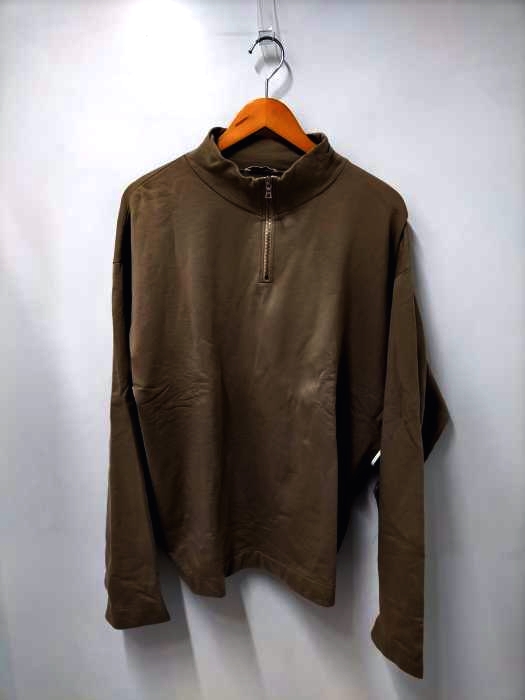 オーラリー AURALEE 17AW BACK WOOL SWEAT HALF ZIP P/O メンズ 表記無