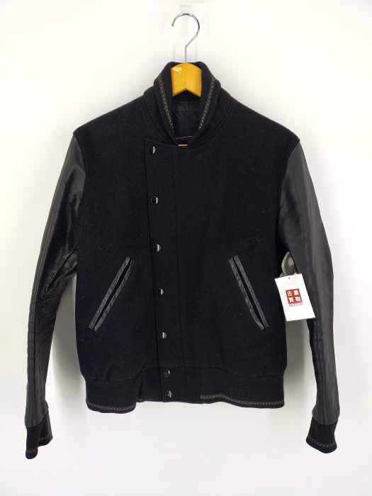 ラッドミュージシャン LAD MUSICIAN STADIUM JUMPER MELTON メンズ US：44