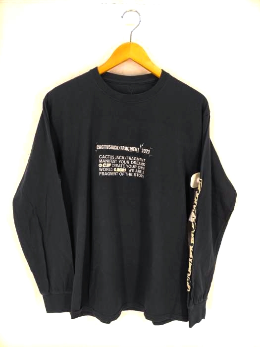 カクタスジャック CACTUS JACK Fragment Logo L S Black メンズ JPN：S