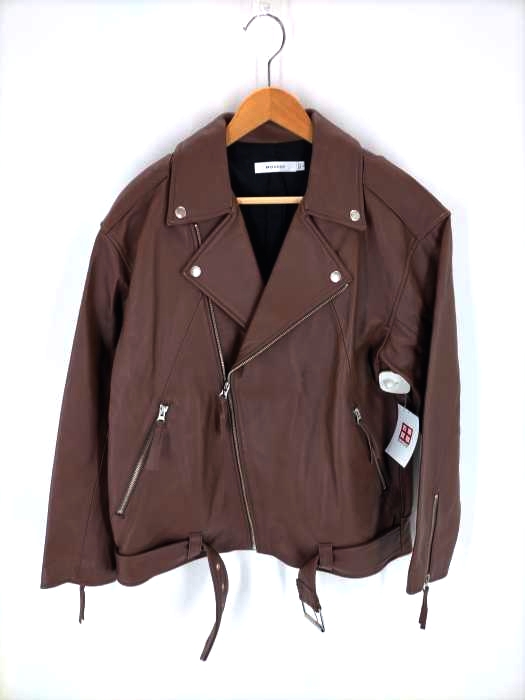 マウジー moussy 19SS OVERSIZED LEATHER ジャケット レディース FREE