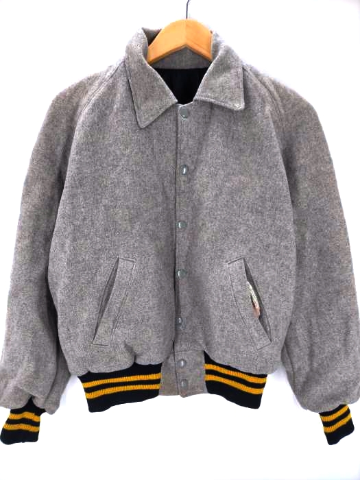 ユーズドフルギ USED古着 {{Campus Class}} リバーシブル スタジャン ナイロン ウール ユニセックス メンズ 表記無