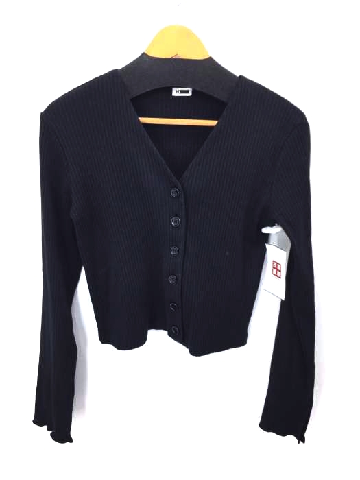 H BEAUTY&YOUTH UNITED ARROWS(エイチビューティーアンドユースユナイテッドアローズ) SHINY RIB SHORT CARDIGAN レディース 表記無