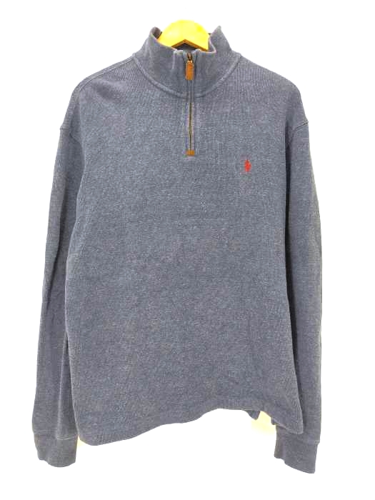 POLO RALPH LAUREN(ポロラルフローレン) ポニー刺しゅう ハーフジップスウェット メンズ import:L