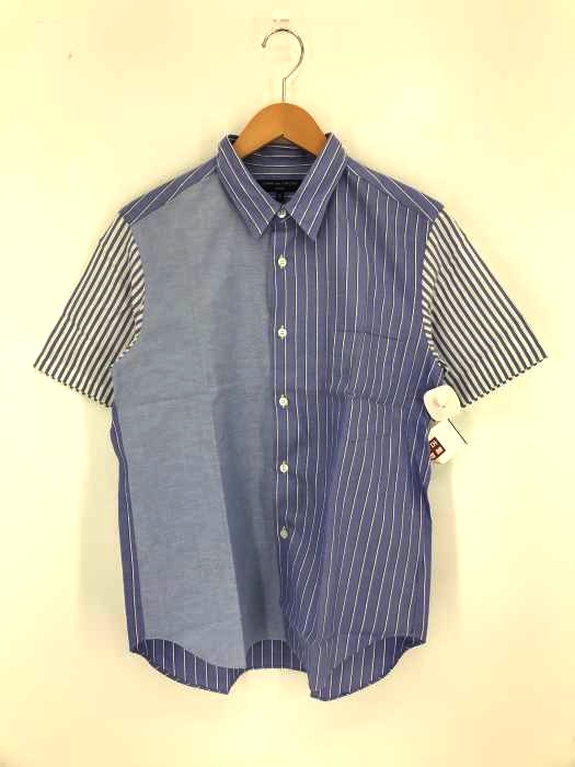 COMME des GARCONS HOMME(コムデギャルソンオム) クレイジーパターン S/Sストライプシャツ メンズ JPN：S