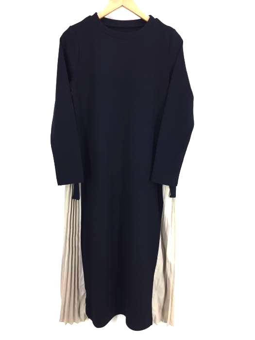 AZUL by moussy(アズールバイマウジー) SIDE PLEATS COMBINATION OP レディース  S