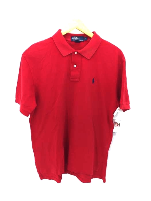 Polo by RALPH LAUREN(ポロバイラルフローレン) ポニー刺繍 鹿の子ポロシャツ メンズ import：L