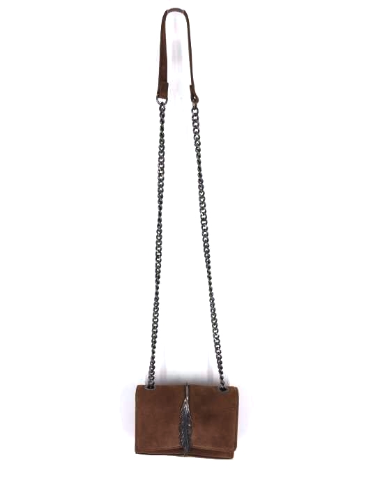 ZARA WOMAN(ザラ ウーマン) カウレザースウェード フェザー装飾 ショルダーバッグ レディース 表記無