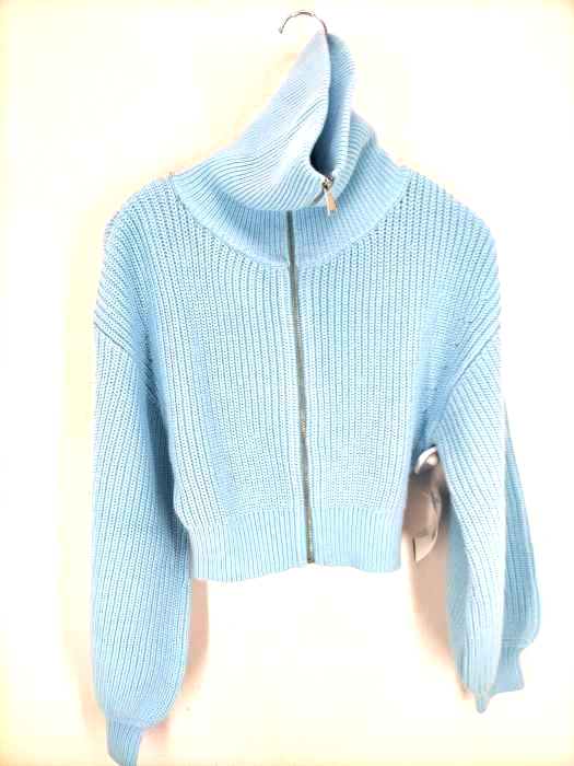 ZARA(ザラ) アクリル バルーンスリーブニットセーター レディース JPN：S