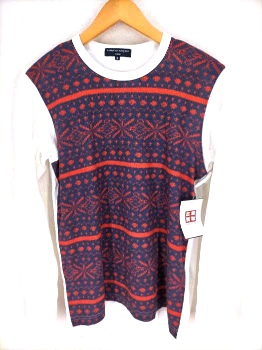 COMME des GARCONS HOMME(コムデギャルソンオム) AD2013 ノルディックトロンプルイユ クルーネックカットソー メンズ JPN:S