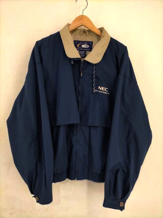 USED古着(ユーズドフルギ) 企業ロゴ ナイロンブルゾン メンズ JPN：L