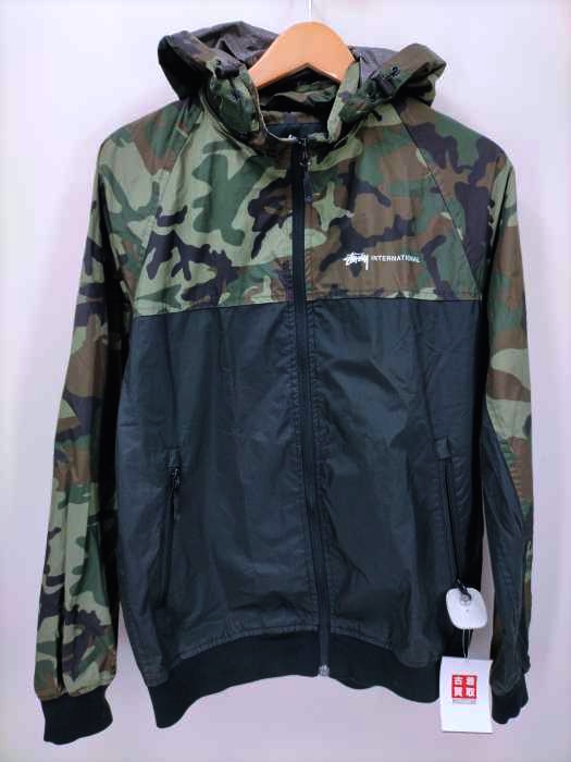 Stussy(ステューシー) 迷彩柄 ワンポイントロゴ ジャケット Windbreaker メンズ  M