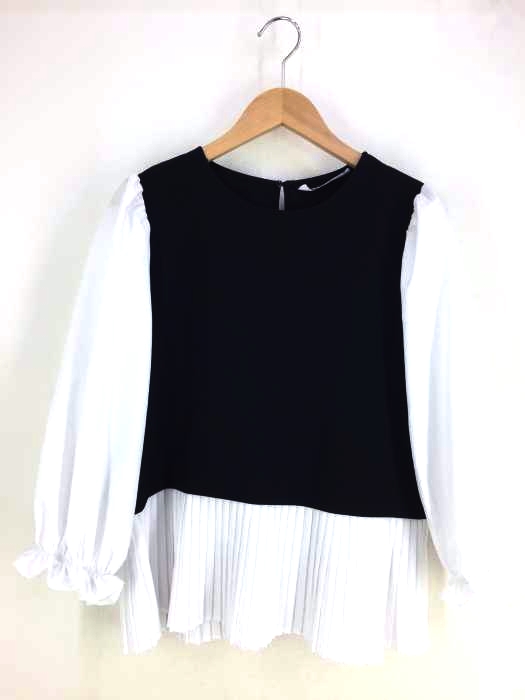 ZARA(ザラ) CONTRAST POPLIN TOP レディース  S