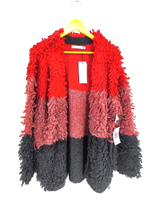 moussy(マウジー) BLOCKING LOOSE KNIT GOWN レディース  FREE