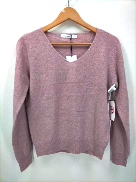 moussy(マウジー) COMFORT V NECK KNIT TOP レディース  FREE