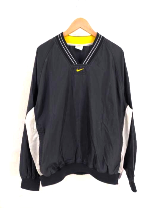 NIKE(ナイキ) 90s 銀タグ Vネック ナイロン プルオーバー ジャケット メンズ  L