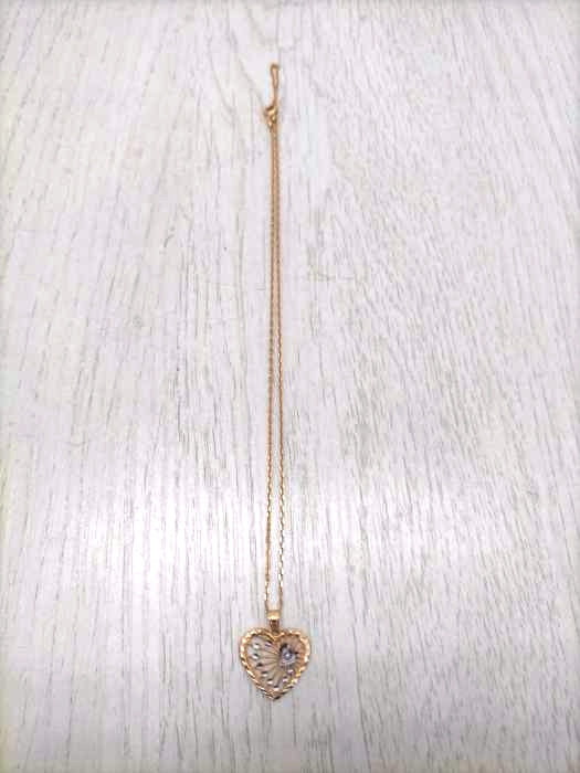 USED古着(ユーズドフルギ) 14KT ハートモチーフ レディース 表記無