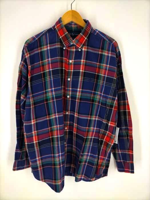 ラルフローレン RALPH LAUREN blake ボタンダウンシャツ マドラスチェック メンズ JPN：L