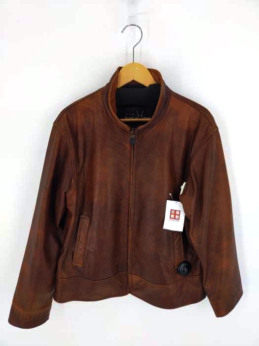 ユーズドフルギ USED古着 裏地ペイズリー シープスキン ジップアップジャケット メンズ JPN：M