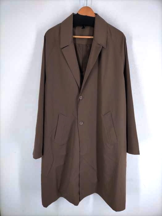 ハルハム HALHAM 背面チェックデザイントレンチコート レディース M