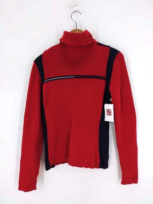 トミーヒルフィガー TOMMY HILFIGER コットンニットタートルネック レディース import：M