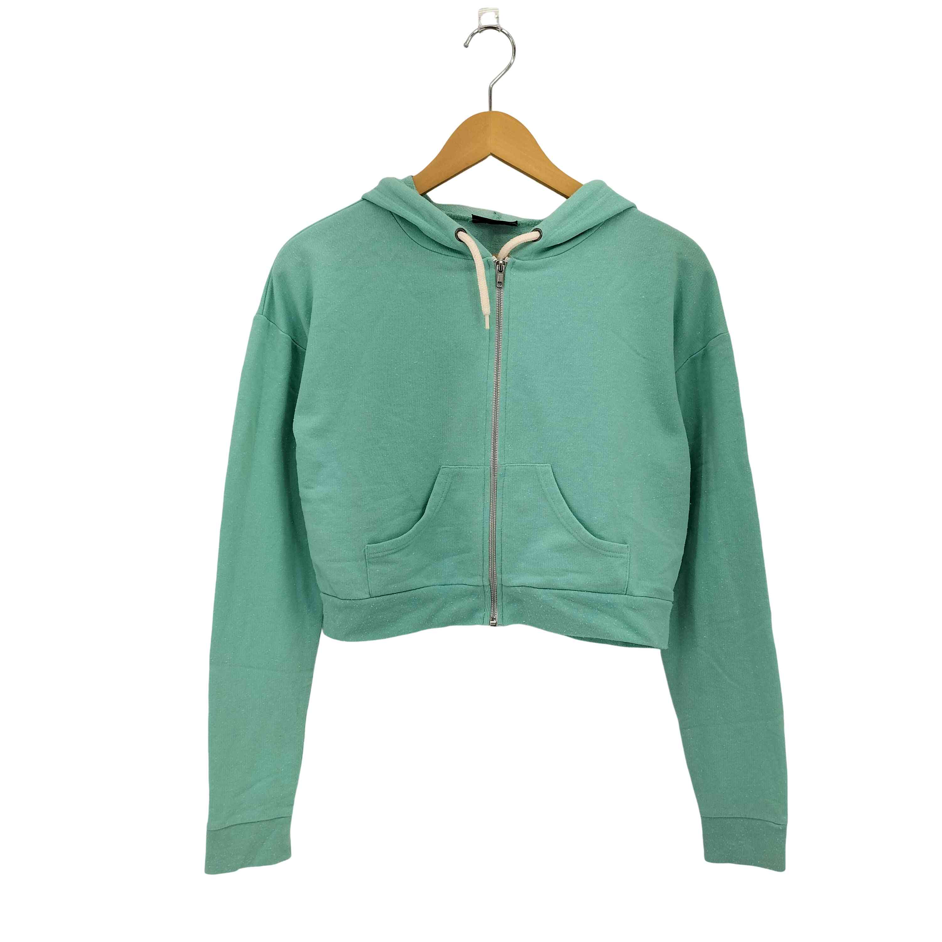 TOPSHOP(トップショップ) ジップアップ スウェット クロップドパーカー Y2K レディース 36【中古】【ブランド古着バズストア】