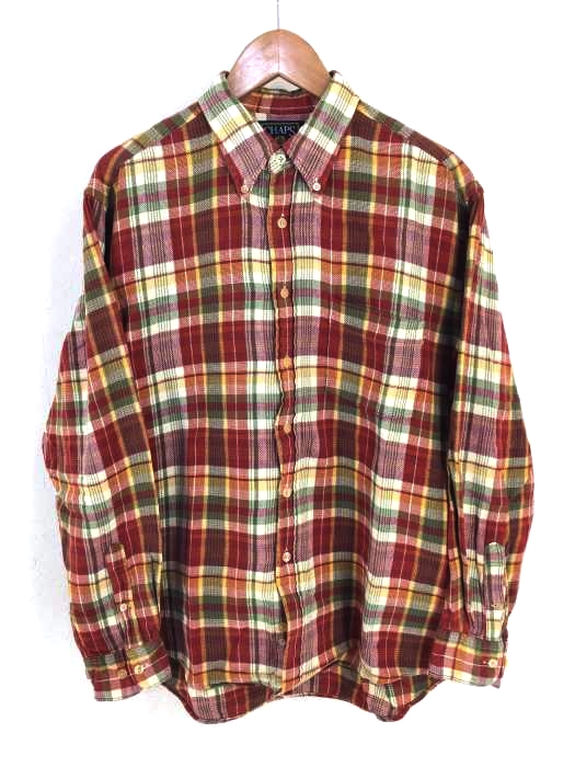 CHAPS RALPH LAUREN(チャップスラルフローレン) チェック柄 ボタンダウンシャツ メンズ JPN：L
