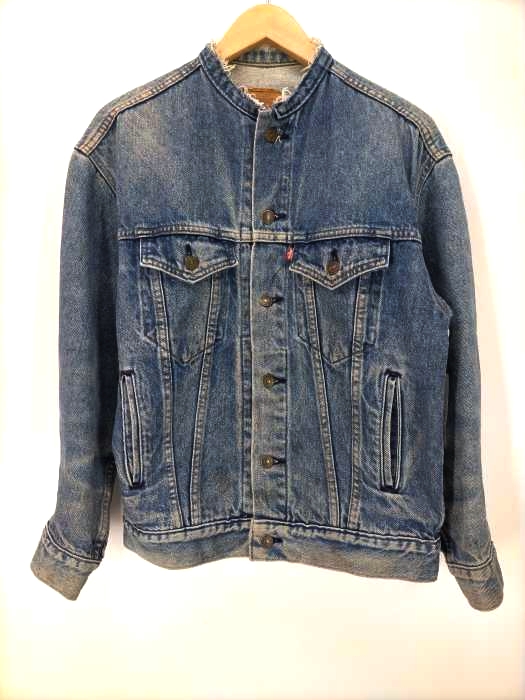 Levis(リーバイス) 80S-90S USA製 57508 リメイクバンドカラーデニムジャケット 刻印755 メンズ アウター ジャケット