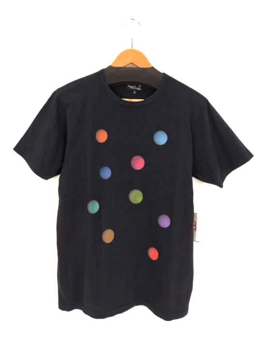 Agnes b.homme(アニエスベーオム) ドット柄クルーネックTシャツ メンズ  2