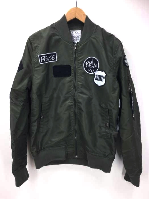 エフエルジー FLG MILITALY GARMENTS ワッペン付きMA 1ミリタリージャケット メンズ JPN：M