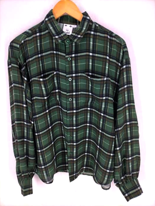 X-girl(エックスガール) SHEER PLAID SHIRT レディース  2