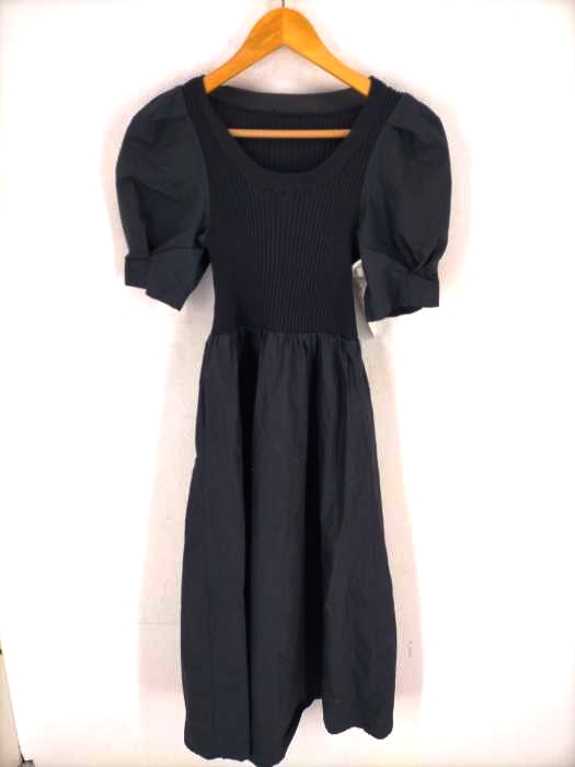 USED古着(ユーズドフルギ) ELE ニット切替シャツワンピース レディース JPN：M