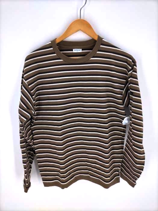 ORCIVAL(オーチバル) ヘビーオンス クルーネックボーダーロングスリーブTシャツ メンズ JPN：3