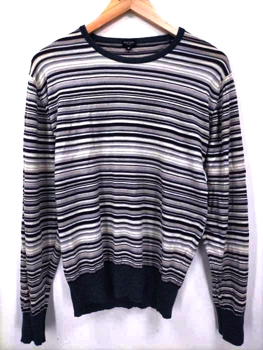 ポールスミス Paul Smith john smedley ボーダー ウール ニットセーター メンズ JPN：M