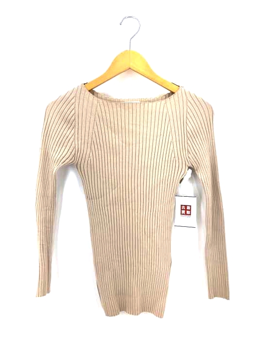 PLAGE(プラージュ) 19SS リブ ニット カットソー プルオーバー 長袖 ベージュ /DF レディース サイズ表記なし(実寸サイズをご確認ください)