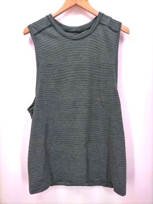 lululemon(ルルレモン) ボーダーノースリーブカットソー メンズ JPN：M