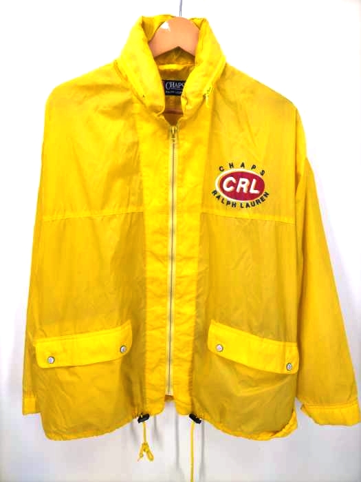 CHAPS RALPH LAUREN(チャップスラルフローレン) 90s ナイロン フルジップジャケット フード収納 メンズ JPN:M