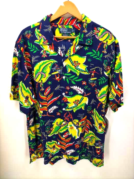 Polo by RALPH LAUREN(ポロバイラルフローレン) CALDWELL レーヨンアロハシャツ メンズ JPN:L