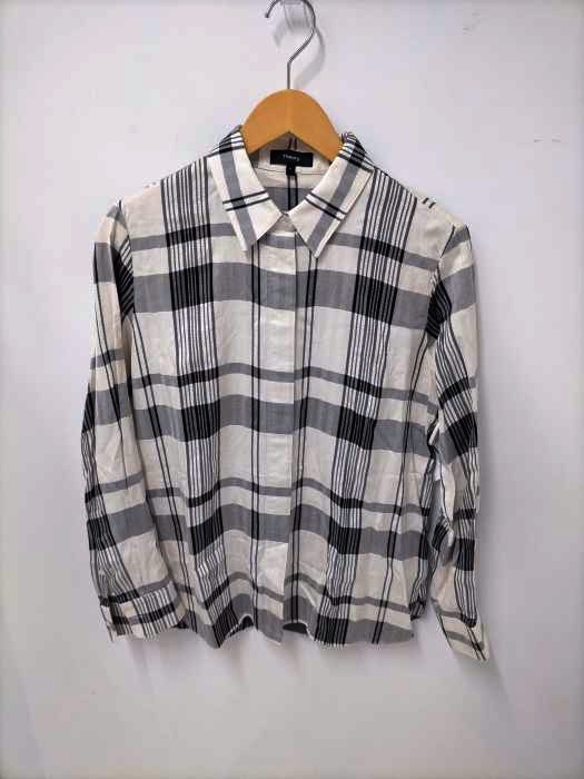 theory(セオリー) FLUID PLAID SHIRT  レディース  P