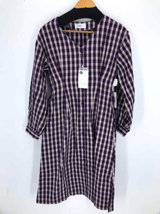 AZUL by moussy(アズールバイマウジー) VOLUME SLEEVE SFLARE ONEPIECE レディース  M